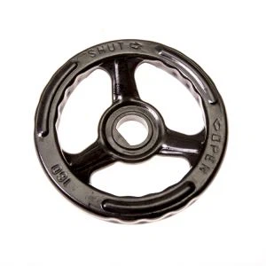 عجلة يدوية بفتحة دائرية من الفولاذ المقاوم للصدأ